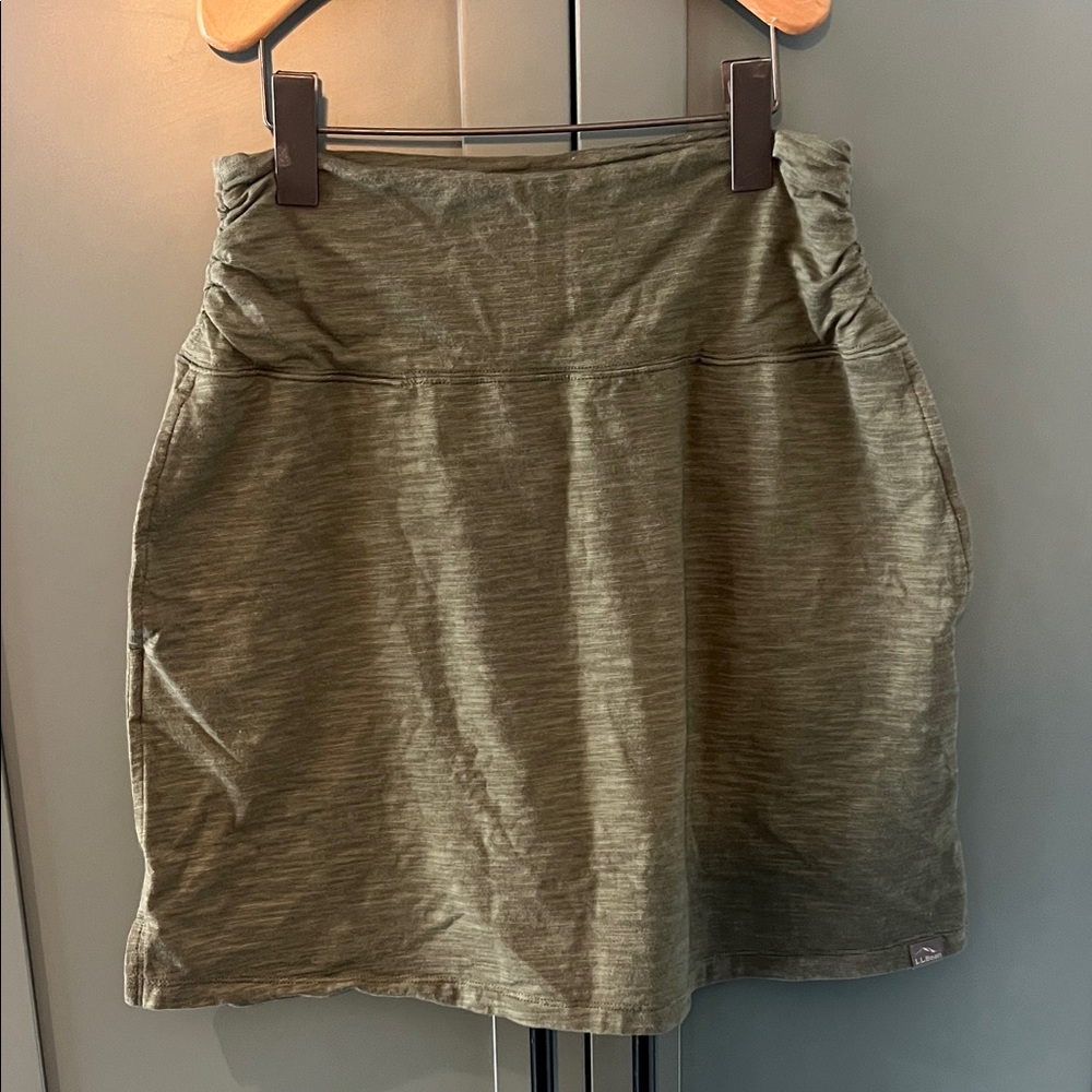 LL Bean Beech Point Skirt Sz XS Thyme